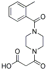 3-[4-(2-METHYL-BENZOYL)-PIPERAZIN-1-YL]-3-OXO-PROPIONIC ACID Struktur