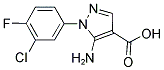 5-AMINO-1-(3-CHLORO-4-FLUOROPHENYL)-1H-PYRAZOLE-4-CARBOXYLIC ACID Struktur