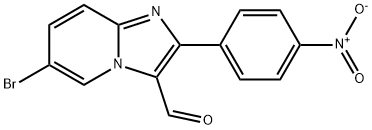 6-BROMO-2-(4-NITRO-PHENYL)-IMIDAZO[1,2-A]PYRIDINE-3-CARBALDEHYDE Struktur