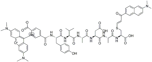 CASPASE-1 SUBSTRATE XV, CELL-PERMEABLE, FLUOROGENIC Struktur