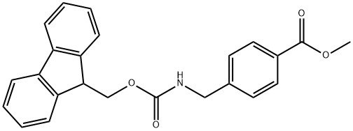 METHYL 4-[(9H-FLUOREN-9-YLMETHOXYCARBONYLAMINO)METHYL]BENZOATE Struktur