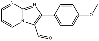 2-(4-METHOXYPHENYL)IMIDAZO[1,2-A]PYRIMIDINE-3-CARBALDEHYDE Struktur