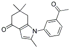 1-(3-ACETYLPHENYL)-2,6,6-TRIMETHYL-5,6,7-TRIHYDROINDOL-4-ONE Struktur