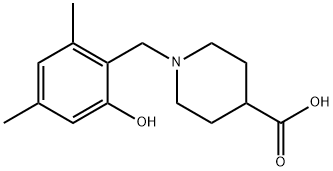 1-(2-HYDROXY-4,6-DIMETHYL-BENZYL)-PIPERIDINE-4-CARBOXYLIC ACID Struktur