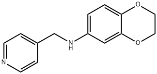 (2,3-DIHYDRO-BENZO[1,4]DIOXIN-6-YL)-PYRIDIN-4-YLMETHYL-AMINE Struktur