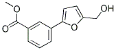 METHYL 3-[5-(HYDROXYMETHYL)-2-FURYL]BENZOATE Struktur