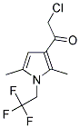 2-CHLORO-1-[2,5-DIMETHYL-1-(2,2,2-TRIFLUOROETHYL)-1H-PYRROL-3-YL]ETHANONE Struktur