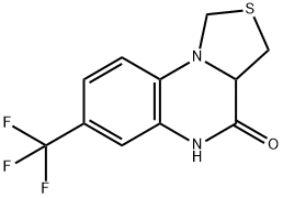 7-(TRIFLUOROMETHYL)-3,3A-DIHYDRO[1,3]THIAZOLO[3,4-A]QUINOXALIN-4(5H)-ONE Struktur