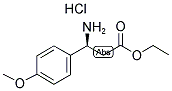 (S)-3-AMINO-3-(4-METHOXY-PHENYL)-PROPIONIC ACID ETHYL ESTER HCL Struktur