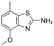 4-METHOXY-7-METHYL-1,3-BENZOTHIAZOL-2-AMINE Struktur