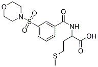 4-(METHYLTHIO)-2-[[3-(MORPHOLIN-4-YLSULFONYL)BENZOYL]AMINO]BUTANOIC ACID Struktur