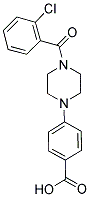 4-[4-(2-CHLOROBENZOYL)PIPERAZIN-1-YL]BENZOIC ACID Struktur