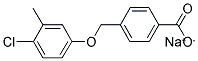 SODIUM, 4-(4-CHLORO-3-METHYL-PHENOXYMETHYL)-BENZOATE Struktur