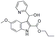 3-(HYDROXY-PYRIDIN-2-YL-METHYL)-5-METHOXY-1H-INDOLE-2-CARBOXYLIC ACID PROPYL ESTER Struktur