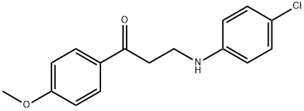 3-(4-CHLOROANILINO)-1-(4-METHOXYPHENYL)-1-PROPANONE Struktur