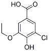 3-CHLORO-5-ETHOXY-4-HYDROXYBENZOIC ACID Struktur