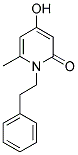 4-HYDROXY-6-METHYL-1-(2-PHENYLETHYL)-2(1H)-PYRIDINONE Struktur