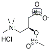 3-O-ACETYL-[1-14C]-L-CARNITINE HYDROCHLORIDE Struktur