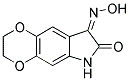 (8Z)-2,3-DIHYDRO-6H-[1,4]DIOXINO[2,3-F]INDOLE-7,8-DIONE 8-OXIME Struktur