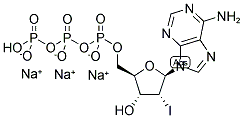 2'-IODO-ADENOSINE-5'-TRIPHOSPHATE, SODIUM SALT Struktur