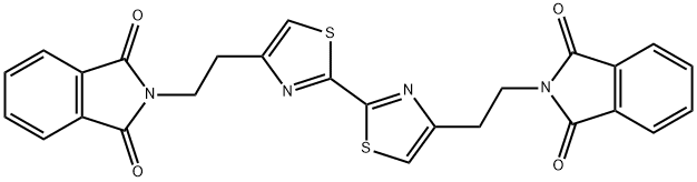 4,4'-BIS-(2-PHTHALIMIDO-ETHYL)-[2,2']BITHIAZOLYL Struktur