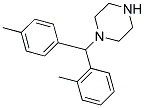 1-[(2-METHYLPHENYL)(4-METHYLPHENYL)METHYL]PIPERAZINE Struktur