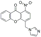 4-(IMIDAZOLYLMETHYL)-1-NITRO-9H-9-XANTHENONE Struktur