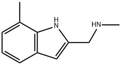 N-METHYL-1-(7-METHYL-1H-INDOL-2-YL)-METHANAMINE Struktur