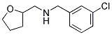 1-(3-CHLOROPHENYL)-N-(TETRAHYDROFURAN-2-YLMETHYL)METHANAMINE Struktur