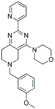 6-(3-METHOXY-BENZYL)-4-MORPHOLIN-4-YL-2-PYRIDIN-2-YL-5,6,7,8-TETRAHYDRO-PYRIDO[4,3-D]PYRIMIDINE Struktur