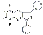 5,6,7,8-TETRAFLUORO-1,3-DIPHENYL-1H-PYRAZOLO[3,4-B]QUINOLINE Struktur