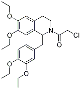 2-CHLORO-1-[1-(3,4-DIETHOXY-BENZYL)-6,7-DIETHOXY-3,4-DIHYDRO-1H-ISOQUINOLIN-2-YL]-ETHANONE Struktur