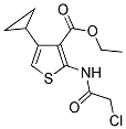 2-(2-CHLORO-ACETYLAMINO)-4-CYCLOPROPYL-THIOPHENE-3-CARBOXYLIC ACID ETHYL ESTER Struktur