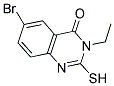 6-BROMO-3-ETHYL-2-MERCAPTOQUINAZOLIN-4(3H)-ONE Struktur