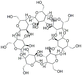 MONO-2(3)-O-METHYL-BETA-CYCLODEXTRIN Struktur