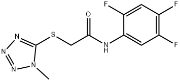 2-[(1-METHYL-1H-1,2,3,4-TETRAAZOL-5-YL)SULFANYL]-N-(2,4,5-TRIFLUOROPHENYL)ACETAMIDE Struktur