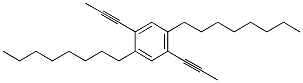 2,5-DIOCTYL-1,4-DI-1-PROPYNYLBENZENE Struktur