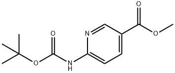 METHYL 6-[(TERT-BUTOXYCARBONYL)AMINO]NICOTINATE Struktur