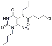 N-(6-AMINO-1-BUTYL-2,4-DIOXO-1,2,3,4-TETRAHYDRO-PYRIMIDIN-5-YL)-4-CHLORO-N-PROPYL-BUTYRAMIDE Struktur