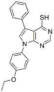 7-(4-ETHOXYPHENYL)-5-PHENYL-7H-PYRROLO[2,3-D]PYRIMIDINE-4-THIOL Struktur