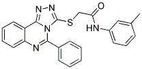 N-(3-METHYLPHENYL)-2-[(5-PHENYL[1,2,4]TRIAZOLO[4,3-C]QUINAZOLIN-3-YL)THIO]ACETAMIDE Struktur