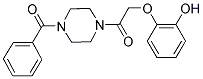 2-[2-(4-BENZOYLPIPERAZIN-1-YL)-2-OXOETHOXY]PHENOL Struktur