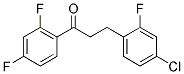 3-(4-CHLORO-2-FLUOROPHENYL)-2',4'-DIFLUOROPROPIOPHENONE Struktur