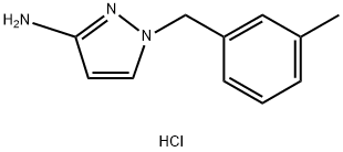 1-(3-METHYL-BENZYL)-1H-PYRAZOL-3-YLAMINE HYDROCHLORIDE Struktur