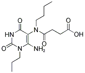 4-[(6-AMINO-2,4-DIOXO-1-PROPYL-1,2,3,4-TETRAHYDROPYRIMIDIN-5-YL)(BUTYL)AMINO]-4-OXOBUTANOIC ACID Struktur