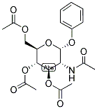 PHENYL 2-ACETAMIDO-3,4,6-TRI-O-ACETYL-2-DEOXY-A-D-GLUCOPYRANOSIDE Struktur