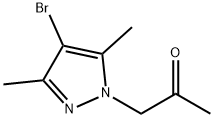 1-(4-BROMO-3,5-DIMETHYL-PYRAZOL-1-YL)-PROPAN-2-ONE Struktur