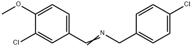 N-(4-CHLOROBENZYL)-N-[(3-CHLORO-4-METHOXYPHENYL)METHYLENE]AMINE Struktur