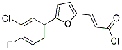 (2E)-3-[5-(3-CHLORO-4-FLUOROPHENYL)-2-FURYL]ACRYLOYL CHLORIDE Struktur