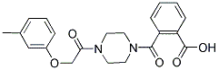 2-((4-[(3-METHYLPHENOXY)ACETYL]PIPERAZIN-1-YL)CARBONYL)BENZOIC ACID Struktur